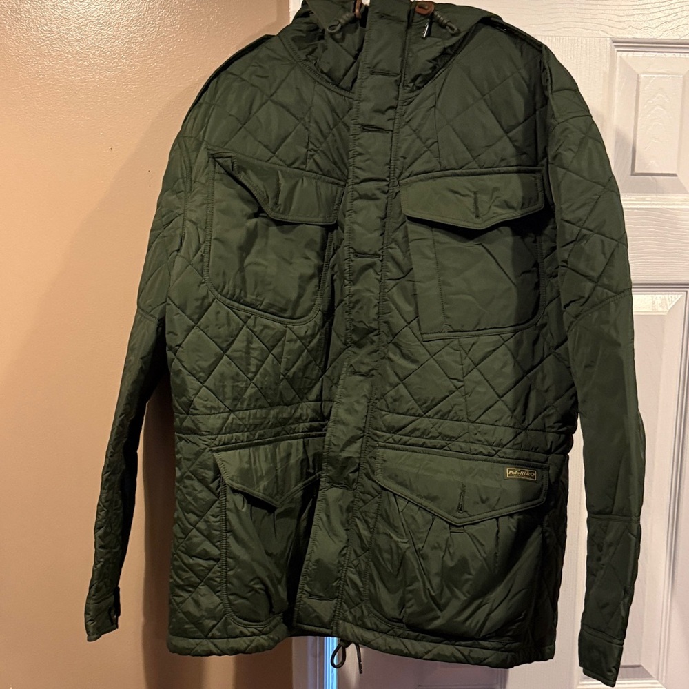 Ralph Lauren Quilted Dark Olive Field Jacket